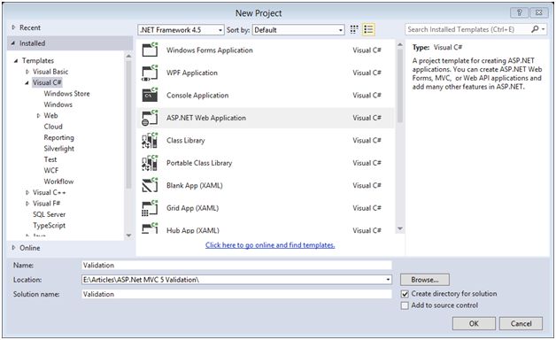 ASP.NET Web Application